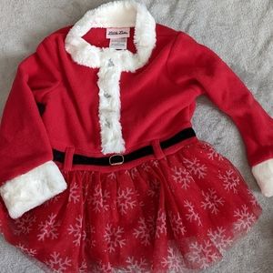 Little lass holiday dress with headband 18-24mo